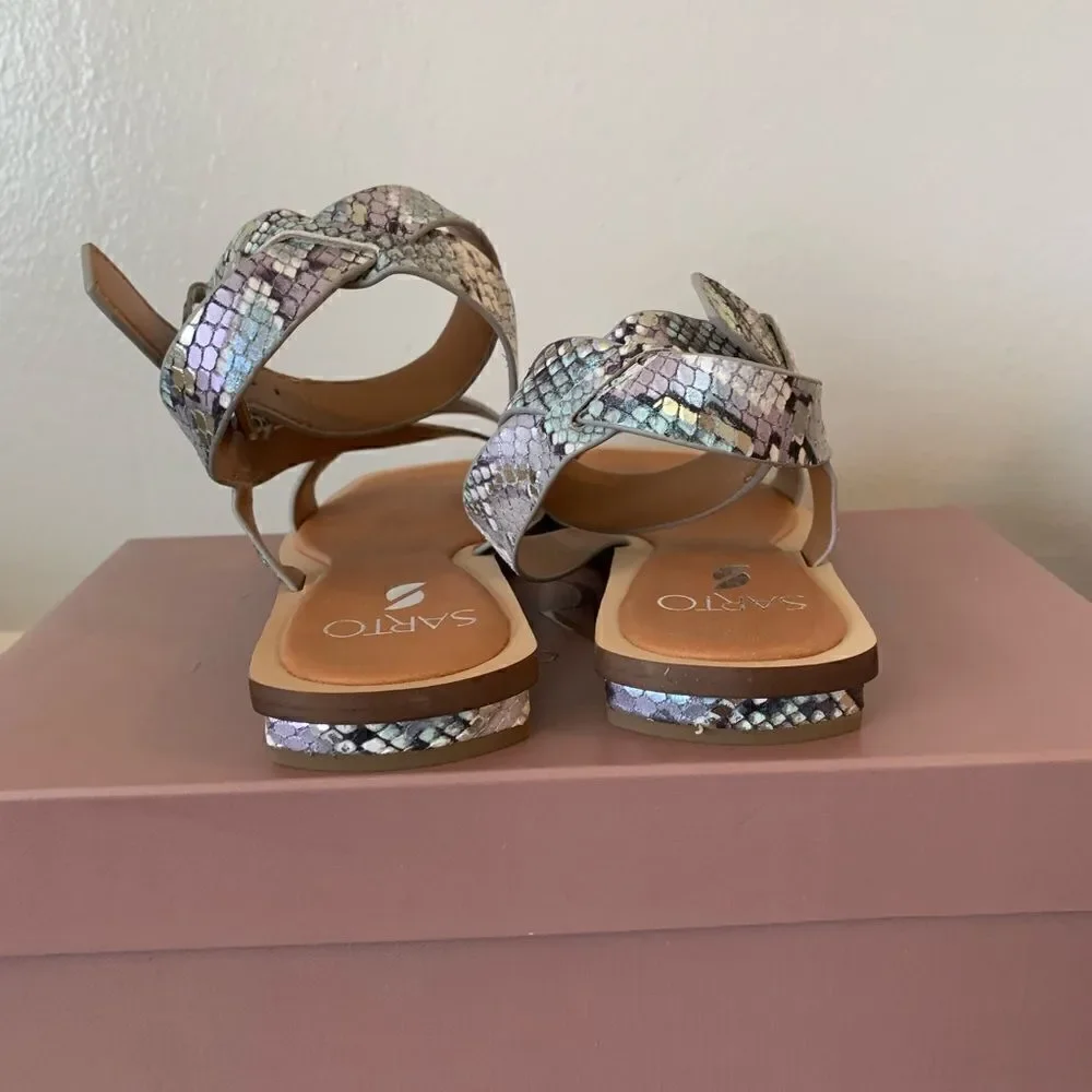 Sarto by Franco Sarto Women’s ema ankle strap leather sandal size 6, NIB